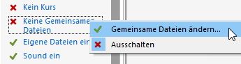 Klassenraumeigenschaft gemeinsame Dateien ändern
