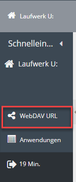 Verknüpfung WebDAV URL