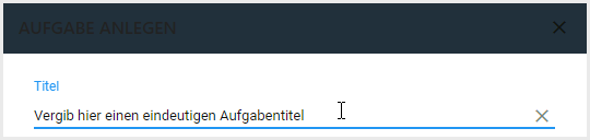 Aufgabentitel