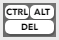 Button CTRL ALT DEL