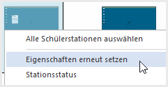 Kontextmenü "Eigenschaften erneut setzen"