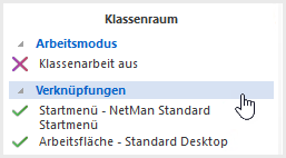 Klassenraumeigenschaft Verknüpfungen